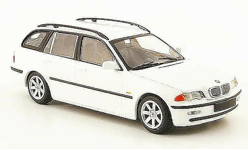 Bmw 323 touring 1/43 Minichamps (E46) bianco 1999 modellini auto
