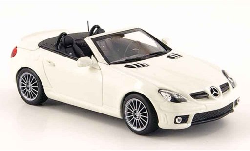 Mercedes Classe SLK AMG 1/43 Minichamps 55 (R171) bianco 2008 modellini auto