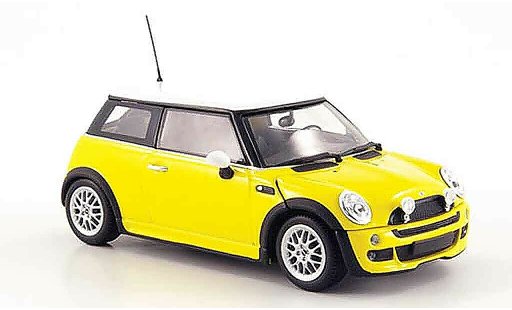 Mini One Base 1/43 Minichamps giallo bianco avec Aerodynamic Paket 2002 modellini auto