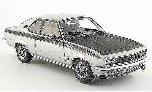Opel Manta A 1/43 Minichamps gt e grigio metallisee 1974 modellini auto
