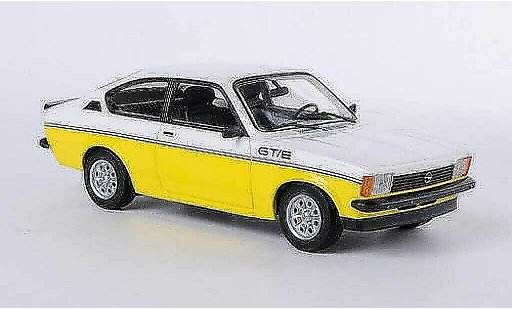 Opel Kadett C GT/E 1/43 Minichamps bianco/giallo 1978 modellini auto