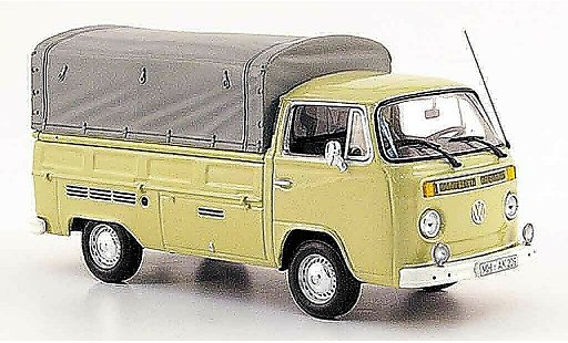 Volkswagen Combi Base 1/43 Minichamps t 2 pianale beige 1972 modellini auto