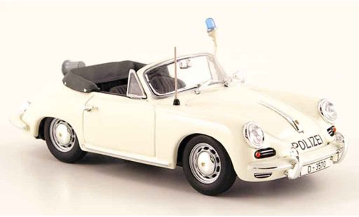 Porsche 356 C C 1/43 Minichamps 1965 C Cabrio police Dusseldorf modellini auto