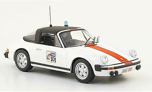 Porsche 911 Targa 1/43 Minichamps Belgische police 1977 modellini auto