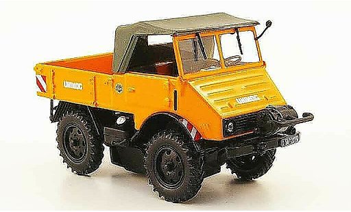 Mercedes Unimog 401-404 1/43 Minichamps 401 orange avec Seilwinde 1951 modellini auto