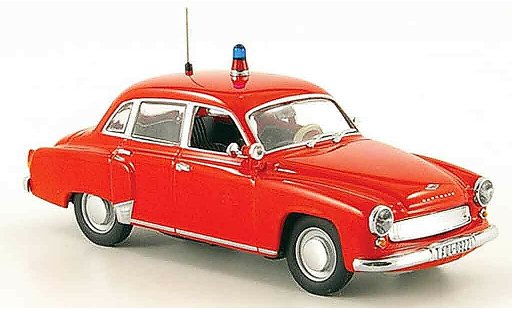 Wartburg 312 Base 1/43 Minichamps A pompier Potsdam 1958 modellini auto