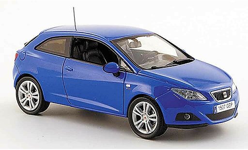 Seat Ibiza SC 1/43 J Collection blu 3turer 2008 modellini auto