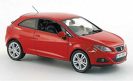 Seat Ibiza SC 1/43 J Collection rosso 3-portes 2008 modellini auto
