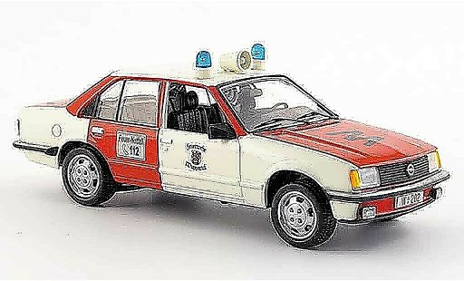 Opel Rekord E 1/43 Schuco pompier wuppertal rosso bianco modellini auto