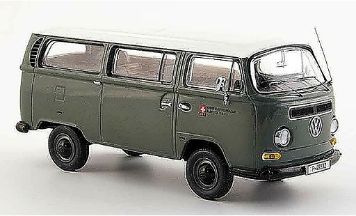 Volkswagen Combi A 1/43 Schuco t 2 a bus ptt messwagen grigio bianco modellini auto