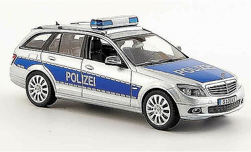 Mercedes Classe C T-Modell 1/43 Schuco T Modell (W 204) police Germania 2007 modellini auto