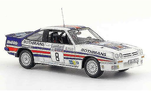 Opel Manta B B 1/43 Schuco 400 no.8 rothmans rallye england 1983 modellini auto