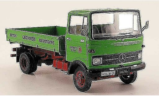 Mercedes LP 608 Pritsche 1/43 Schuco Kipper Lechner Baustoffe verde modellini auto