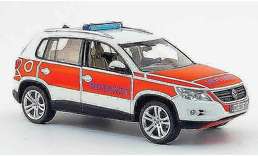 Volkswagen Tiguan Base 1/43 Schuco track & field notarzt rosso bianco modellini auto