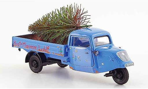 Seat Tempo Base 1/43 Schuco handreirad blu horst & marianne ludolf modellini auto