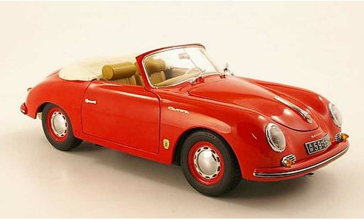 Porsche 356 1955 1/18 Schuco A Cabrio rosso modellini auto