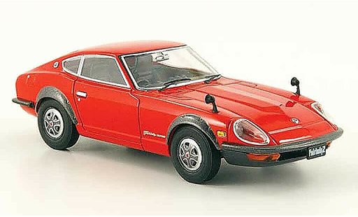 Nissan 240 ZG 1/43 Ebbro Fairlady rosso 1971 modellini auto