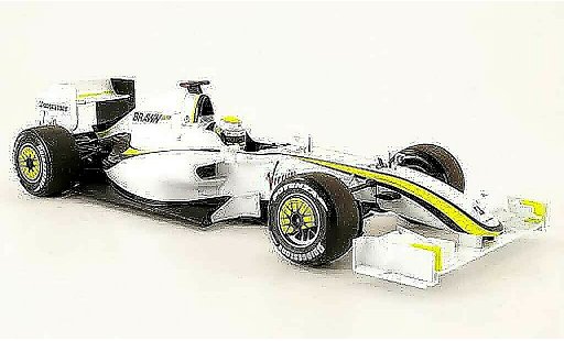 Mercedes F1 2009 1/18 Minichamps brawn gp bgp 001 no.22 virgin j. button f1 modellini auto