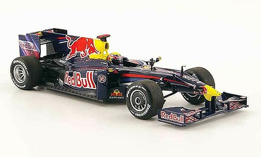 Renault F1 2009 1/43 Minichamps red bull rb5 no.14 m.webber f1 saison modellini auto