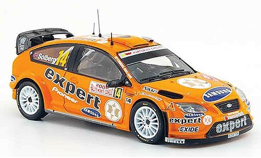 Ford Focus RS WRC 1/43 IXO 07 No.14 Expert Rally Monte Carlo 2008 modellini auto