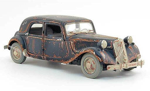 Citroen Traction 15 1/18 Maisto cv traction nero rouillee 1952 modellini auto