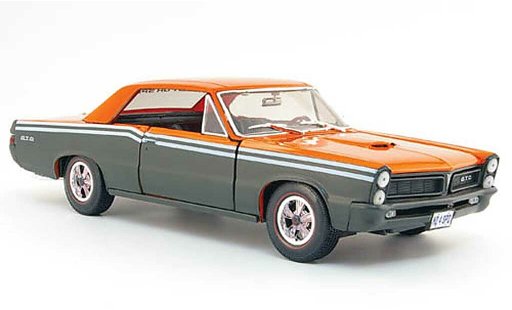 Pontiac GTO 1965 1/18 Maisto grigio orange need for speed modellini auto