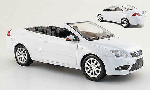 Ford Focus CC CC 1/18 Powco bianco con capote removibile 2007 modellini auto