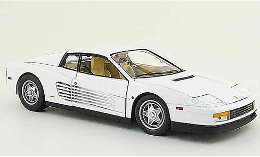 Ferrari Testarossa Miami Vice 1/18 Hot Wheels Elite bianco 1984 modellini auto