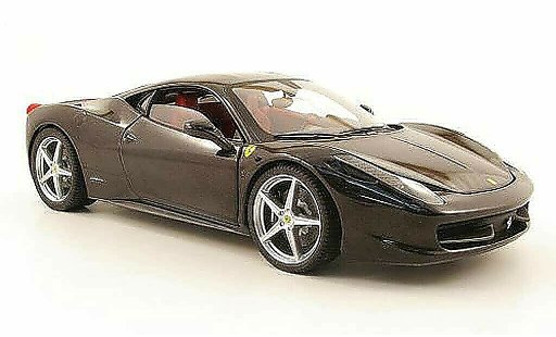 Ferrari 458 Italia 1/18 Hot Wheels Elite nero 2010 modellini auto