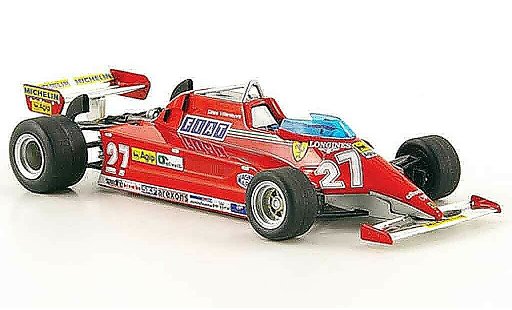 Ferrari 126 CK 1/43 Hot Wheels Elite no.27 g.villeneuve modellini auto