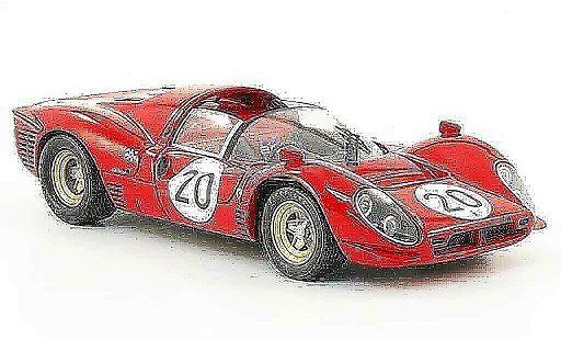Ferrari 330 P4 1/43 Hot Wheels Elite no.20 24h le mans 1967 modellini auto