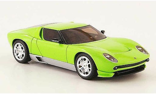 Lamborghini Miura Concept 1/43 Hot Wheels Elite verde modellini auto