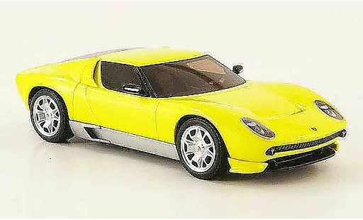 Lamborghini Miura Concept 1/43 Hot Wheels Elite giallo modellini auto