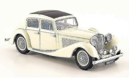 Jaguar SS Base 1/43 Oxford 2.5 saloon creme modellini auto