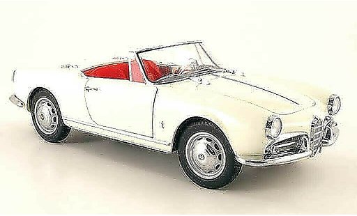 Alfa Romeo Giulietta spider 1/18 Autoart 1300 bianco 1955 modellini auto