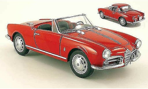 Alfa Romeo Giulietta spider 1/18 Autoart 1300 rosso 1955 modellini auto