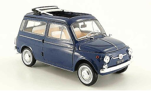 Fiat 500 Giardiniera 1/18 Norev blu 1960 modellini auto