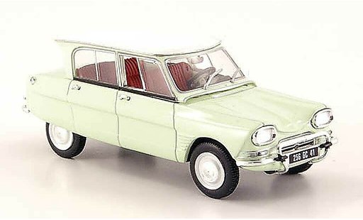 Citroen Ami 6 Berline 1/43 Norev la chaux avec biancoem toit 1967 modellini auto