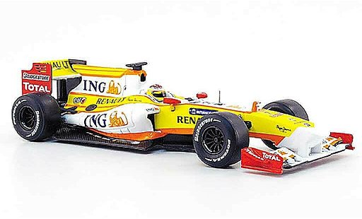 Renault F1 2009 1/43 Norev r 29 no.7 ing f.alonso modellini auto