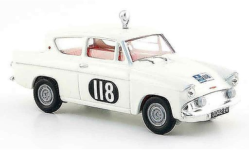 Ford Anglia 105E 1/43 Vanguards 105 E No.118 Damencup Rally England 1959 modellini auto