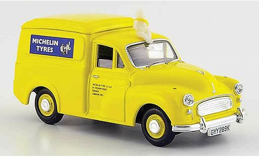 Morris Minor Van 1/43 Vanguards giallo Michelin 1971 modellini auto