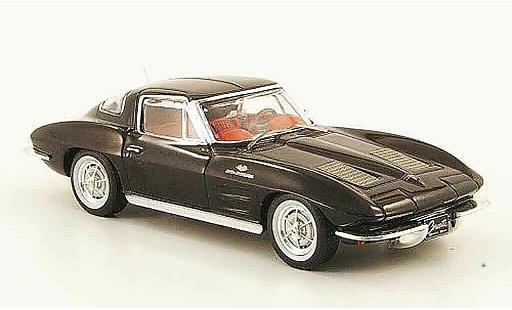 Chevrolet Corvette Coupe 1/43 IXO C2 nero avec rotem Interieur 1963 modellini auto