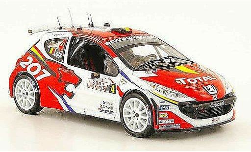 Peugeot 207 S2000 1/43 IXO No.4 Total Rally Monte Carlo 2009 F.Loix / I.Smets modellini auto