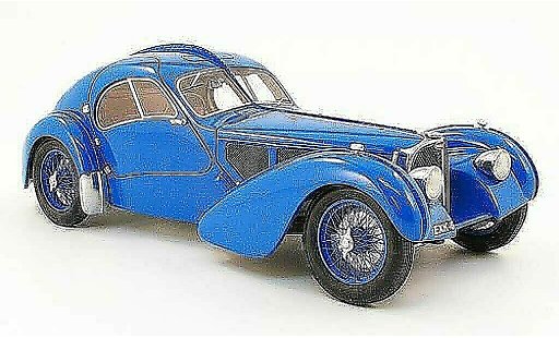 Bugatti 57 Atlantic 1/18 Neo SC blu 1938 modellini auto