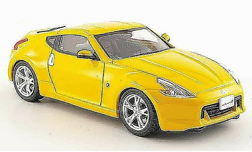 Nissan 370Z Base 1/43 Ebbro Fairlady Z giallo 2008 modellini auto