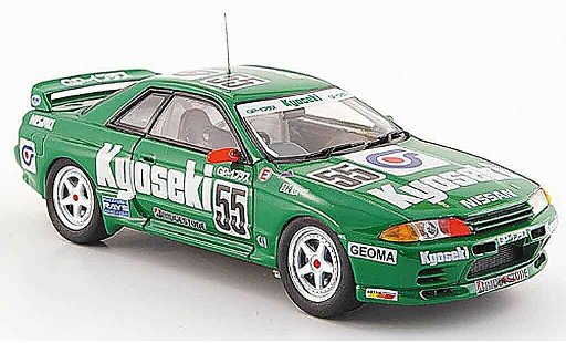 Nissan Skyline R32 1/43 Ebbro GT R Gr.A No.55 Kyoseki verde 1993 modellini auto