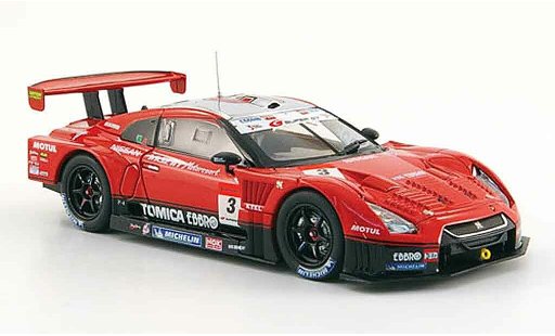 Nissan Skyline R35 1/43 Ebbro GT R No.3 Hasemi Tomica Super GT 500 2009 modellini auto