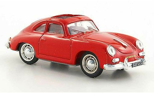 Porsche 356 1952 1/43 Brumm Coupe grigio geoffnetes Schiebetetto modellini auto