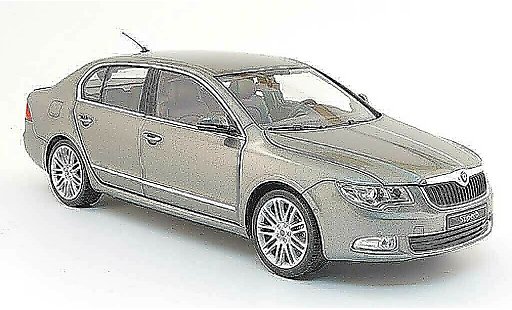 Skoda Superb 2009 1/18 Abrex ii grigio modellini auto
