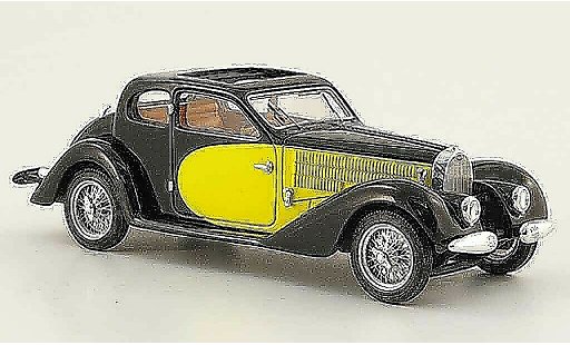 Bugatti 57 Ventoux 1/43 Luxcar SC nero giallo 1938 modellini auto